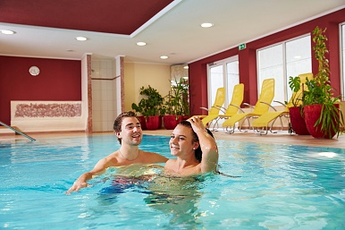 Fun in the indoor pool